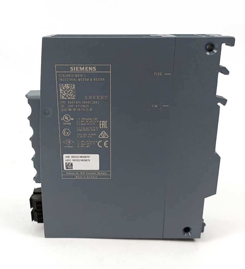 Siemens 6GK5876-3AA02-2BA2 Scalance M876-3 Industrial Modem & Router for 3G