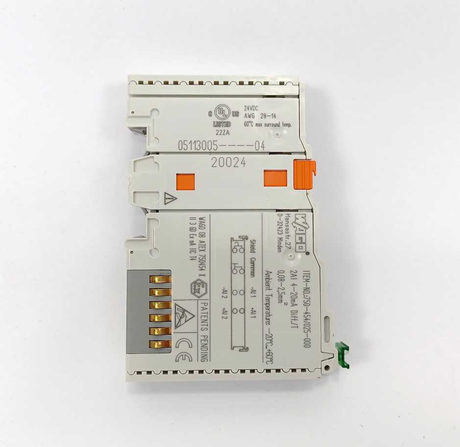 Wago 750-454/025-000 2AI 4-20mA Diff./T