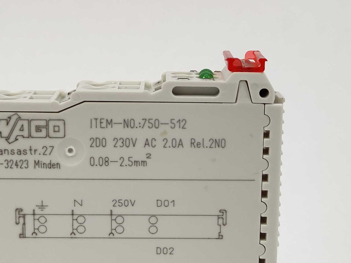 Wago 750-512 2-Channel Digital Output Relay