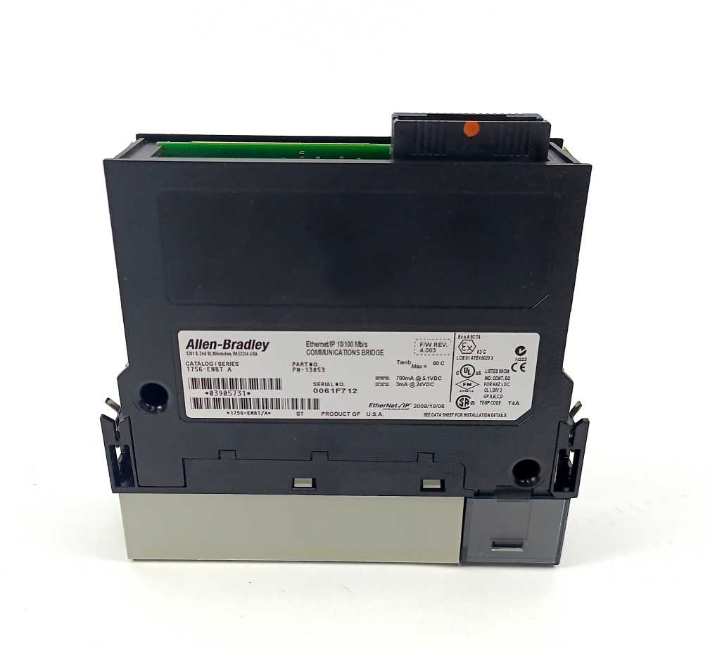 AB 1756-ENBT Ser. A ; FW Rev. 4.003 ; PartNo. PN-13853 ; Bridge Module