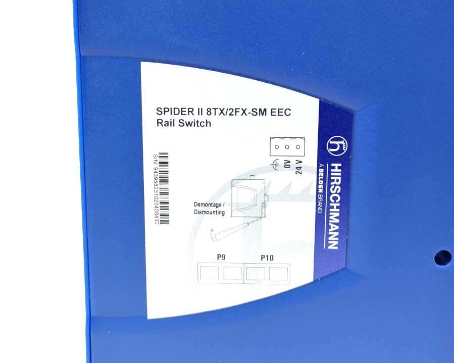 Hirschmann Spider II 8TX/2FX-SM EEC Rail Switch