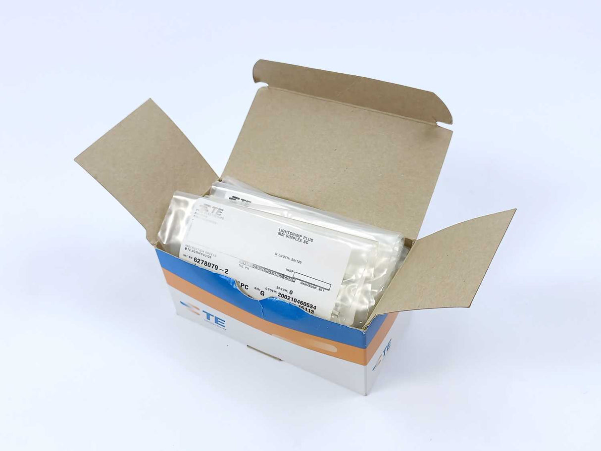 Tyco Electronics 6278079-2 LIGHTCRIMP PLUS Optical Fibre Connector 10 Pcs Box