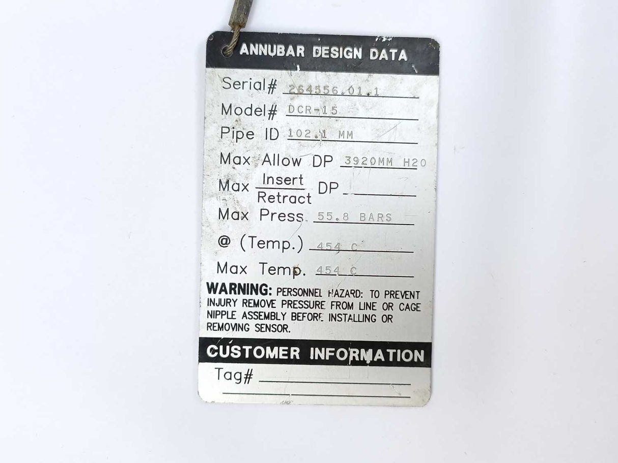 Dieterich Standard DCR-15 DIAMOND II ANNUBAR Flow Meter Station