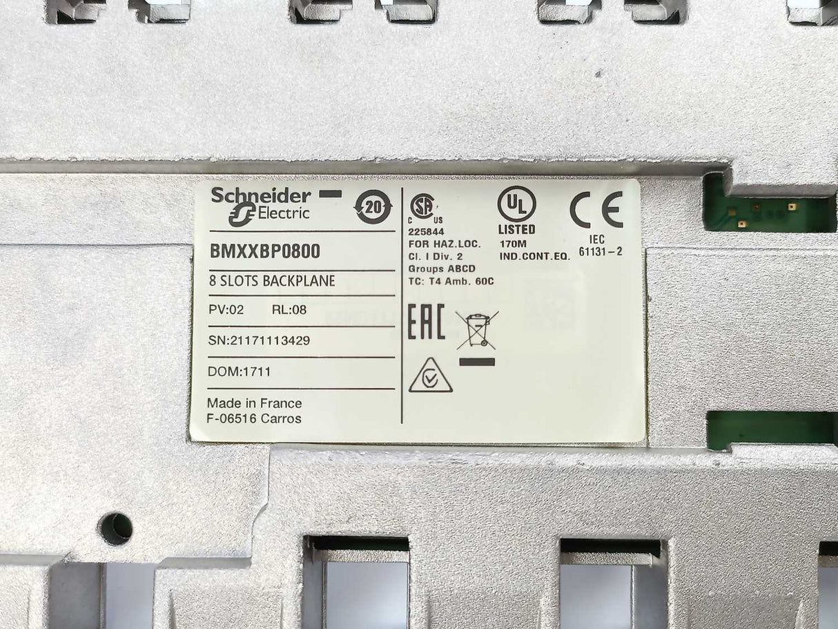 Schneider Electric BMXXBP0800 8 Slots Backplane
