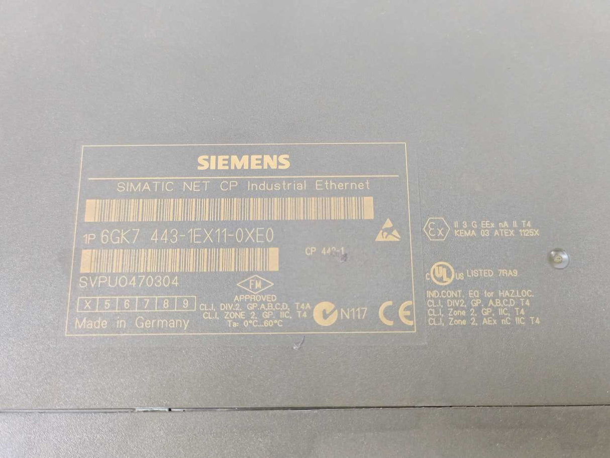 Siemens 6GK7443-1EX11-0XE0 Simatic Net CP Industrial Ethernet