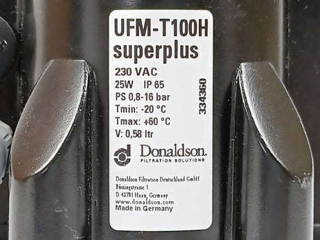 Donaldson UFM-T100H 334360, Superplus, 230VAC, 23W, IP65, 0,8-16Bar