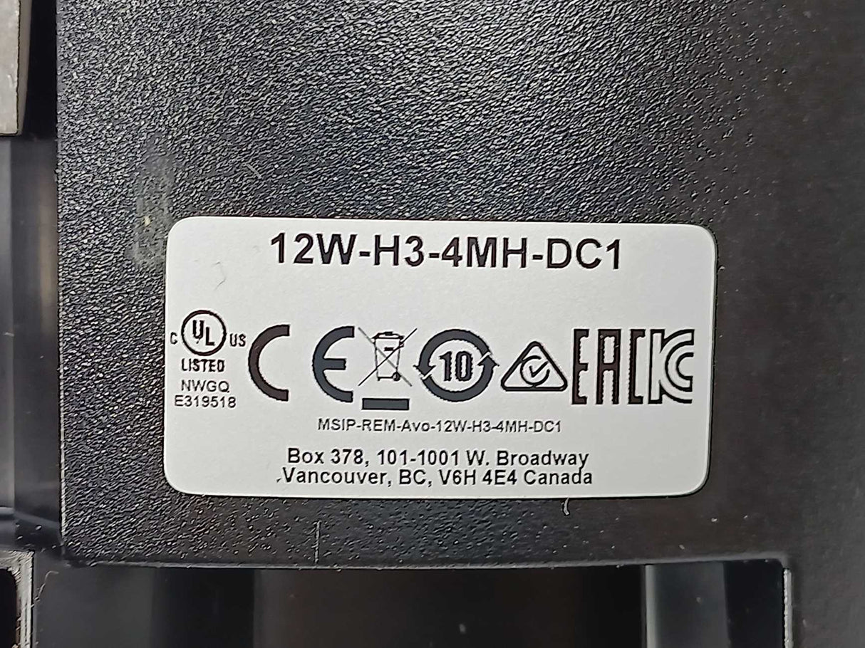 Avigilon 320-0483A In-Ceiling Multisensor Camera 12W-H3-4MH-DC1