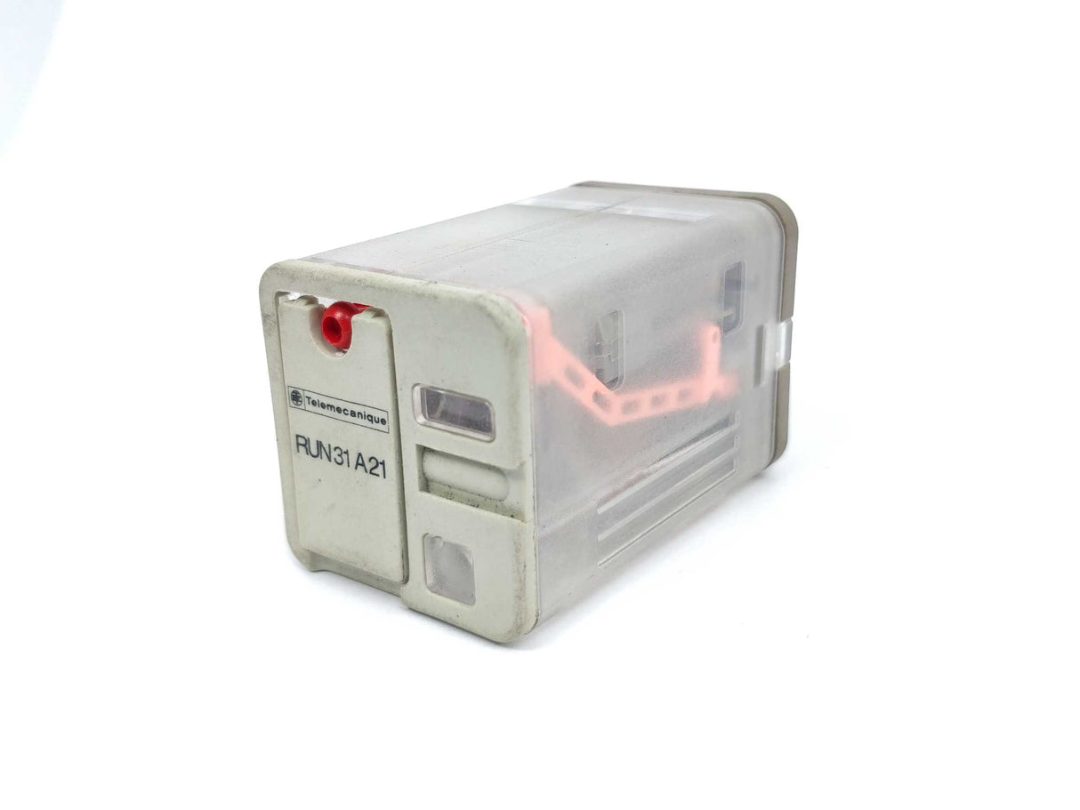 TELEMECANIQUE RUN31A21B7 Universal relay 24VAC 10A + AB 700-HN203, Ser.A