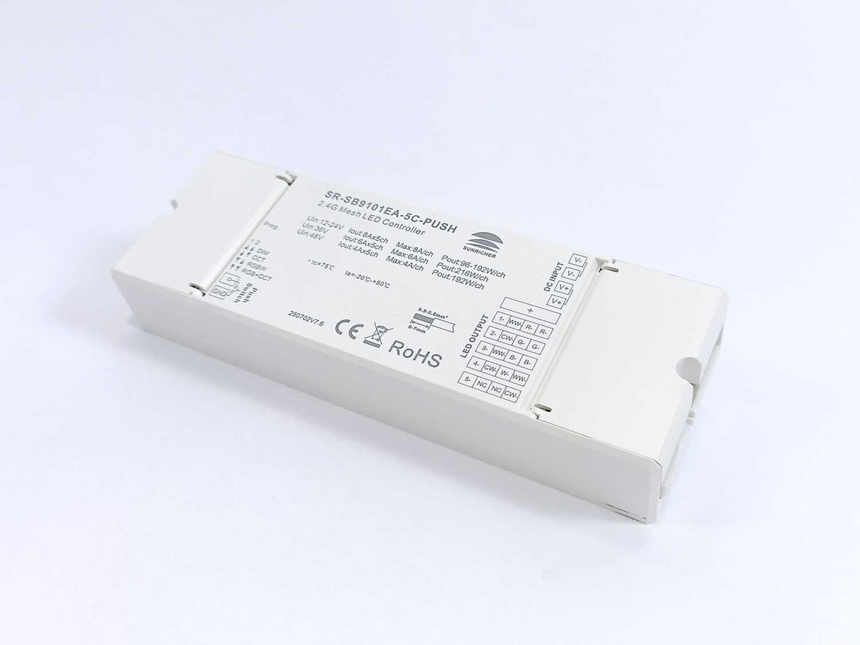 Sunricher SR-SB9101EA-5C-PUSH 2.4G Mesh LED Controller