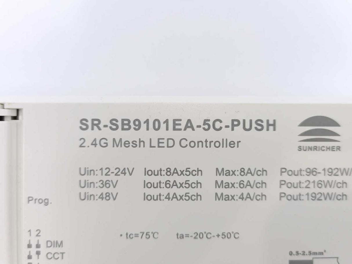 Sunricher SR-SB9101EA-5C-PUSH 2.4G Mesh LED Controller