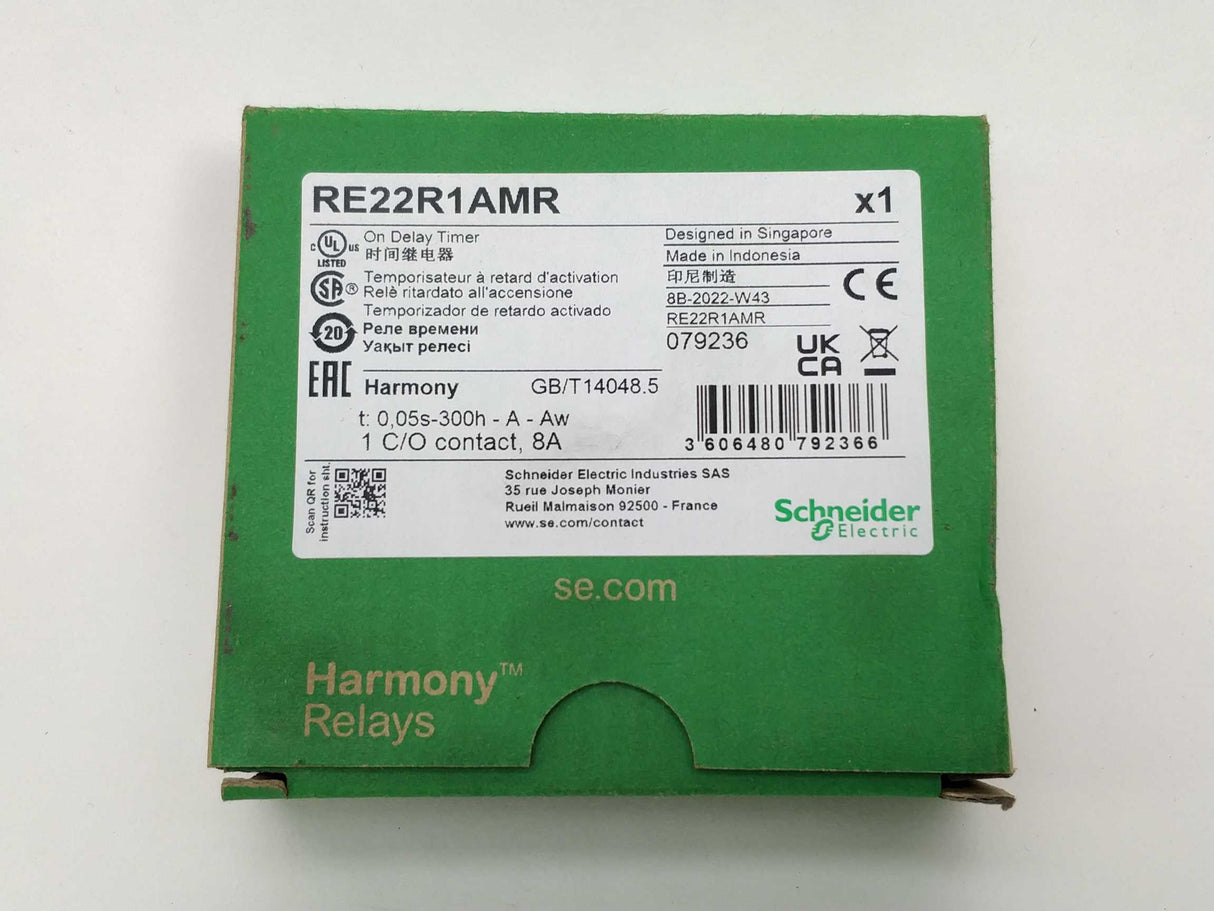 Schneider Electric RE22R1AMR Modular Timing Relay