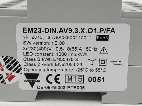 Carlo Gavazzi EM23-DIN.AV9.3.X.O1.P/FA EM23 Energy Meter