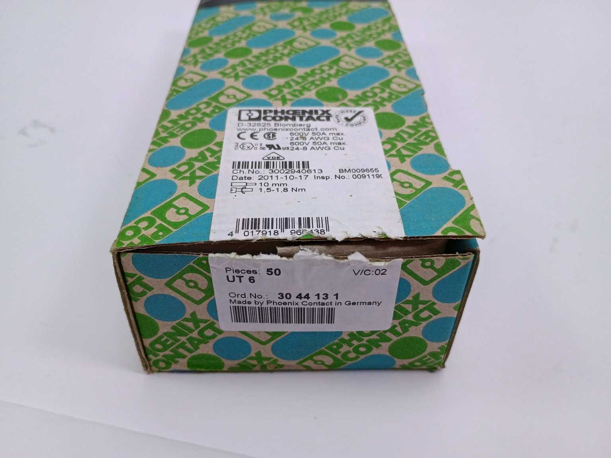 Phoenix Contact 3044131 UT 6 Terminal Block 32 Pcs.