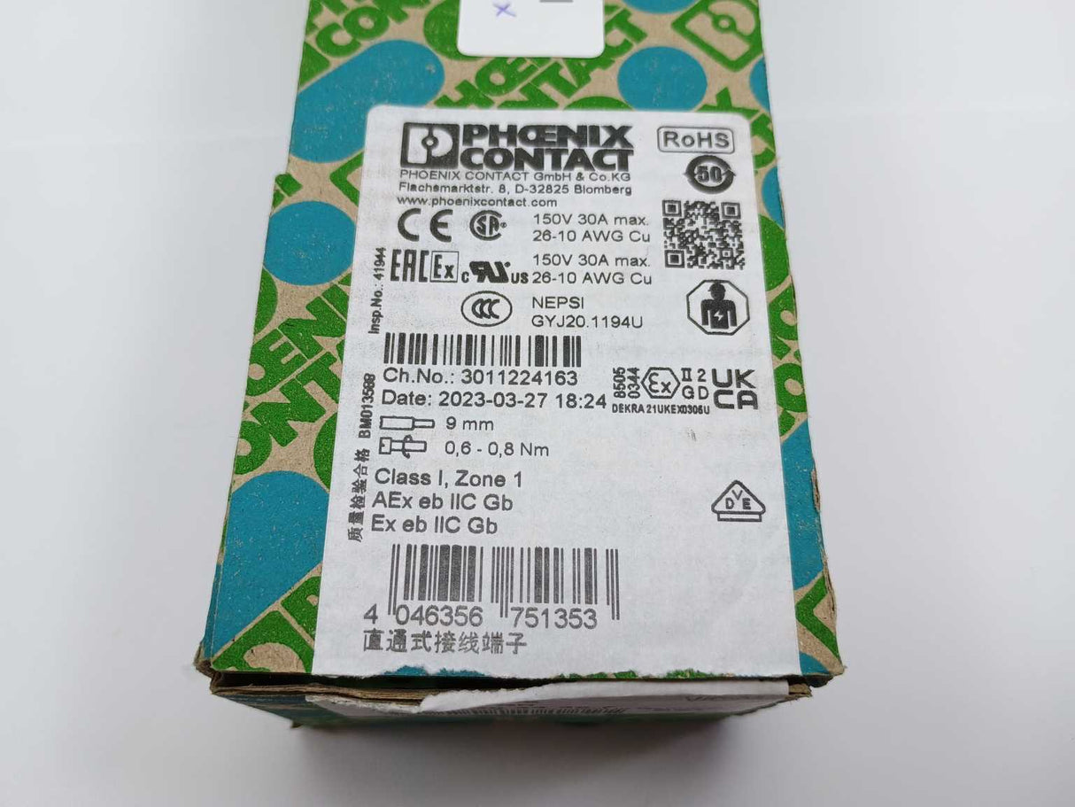 Phoenix Contact 3044367 UT 4 Twin Terminal Block 50 Pcs.