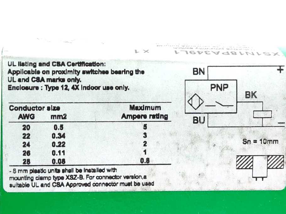 TELEMECANIQUE XS1N18PA349L1 Proximity Switch 091705
