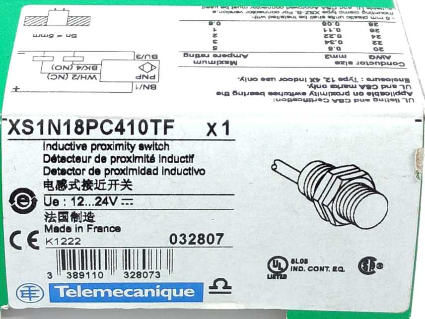 Schneider Electric XS1N18PC410TF Inductive Proximity Switch