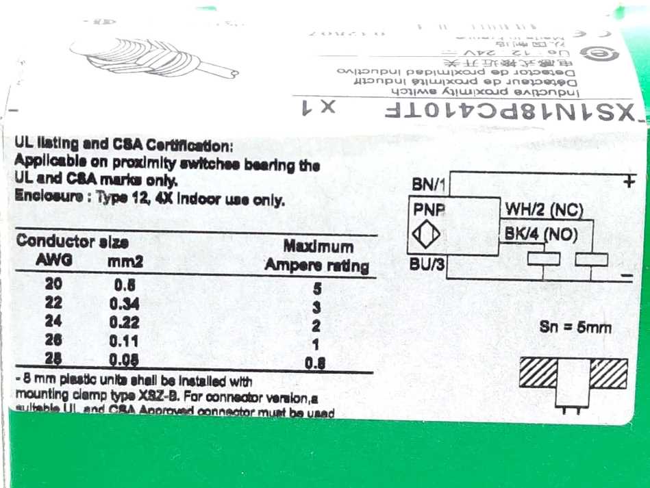 Schneider Electric XS1N18PC410TF Inductive Proximity Switch