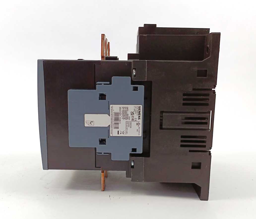 Siemens 3RT1055-6AP36 power contactor, 150 A 3RT1955-5AP31