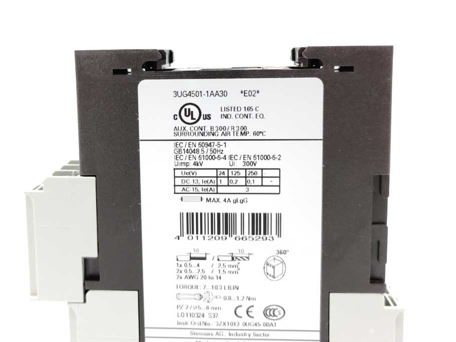 Siemens 3UG4501-1AA30 Monitoring Relay