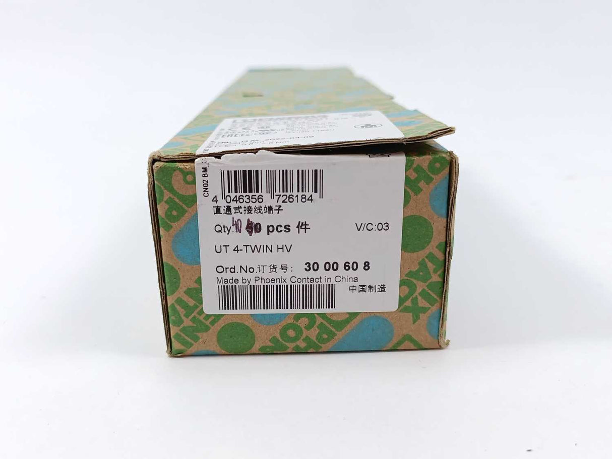Phoenix Contact 30 00 60 8 UT 4-TWIN HV Batch 40pcs.