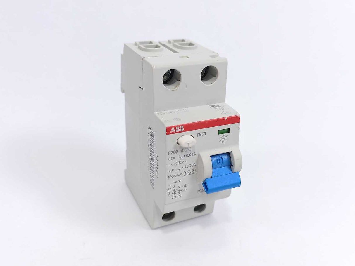 ABB 2CSF202101R1630 F202 A-63/0.03 Residual Current Circuit Breaker