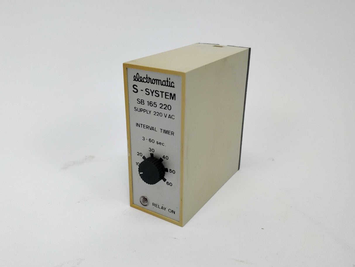 Electromatic SB 165 220 / SB165220 220 VAC Interval Timer 3 - 60 Sec.