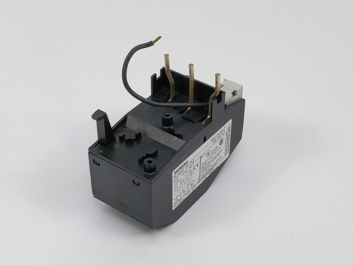 Siemens 3UA55 00-2Q Thermal Relay 25-36 A
