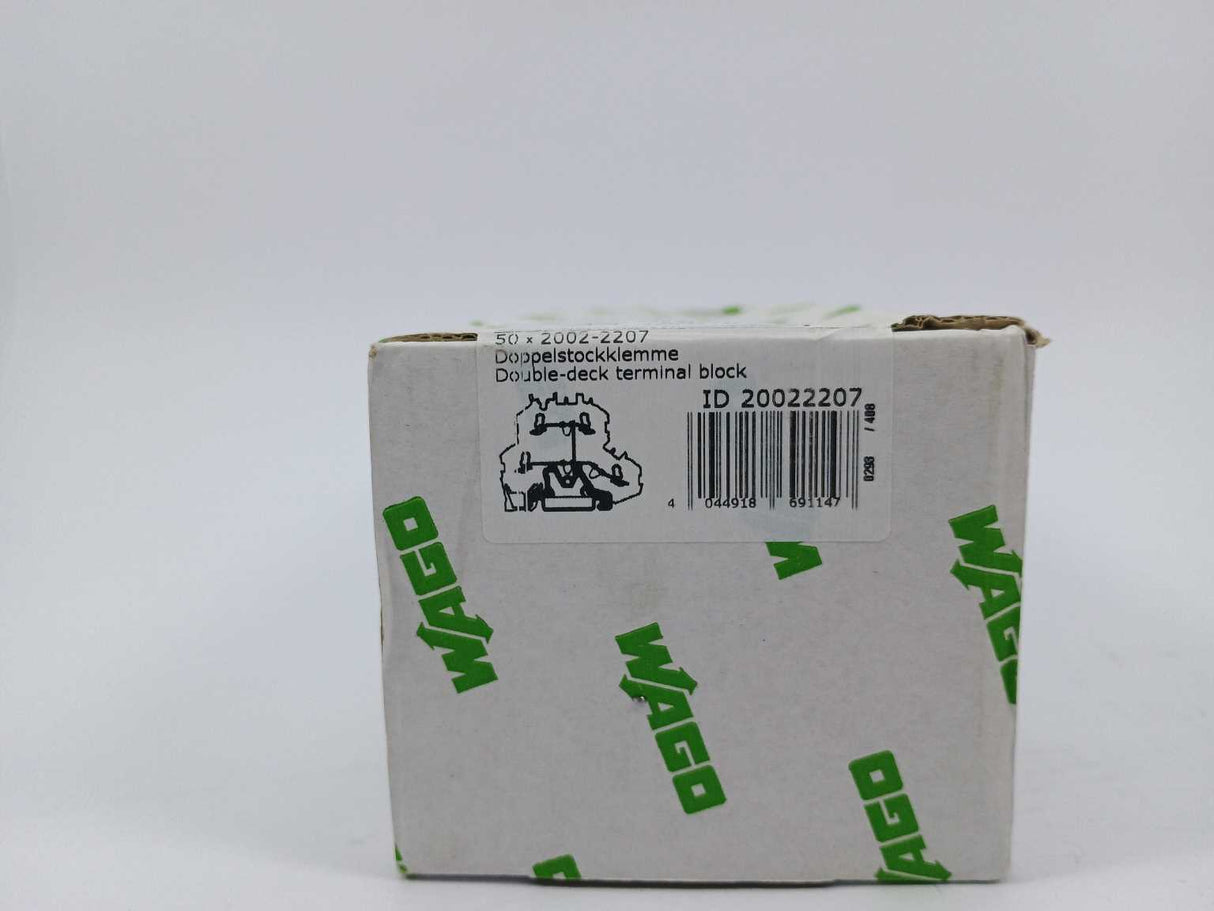 Wago 2002-2207 Double-Deck Terminal Block 50 Pcs.