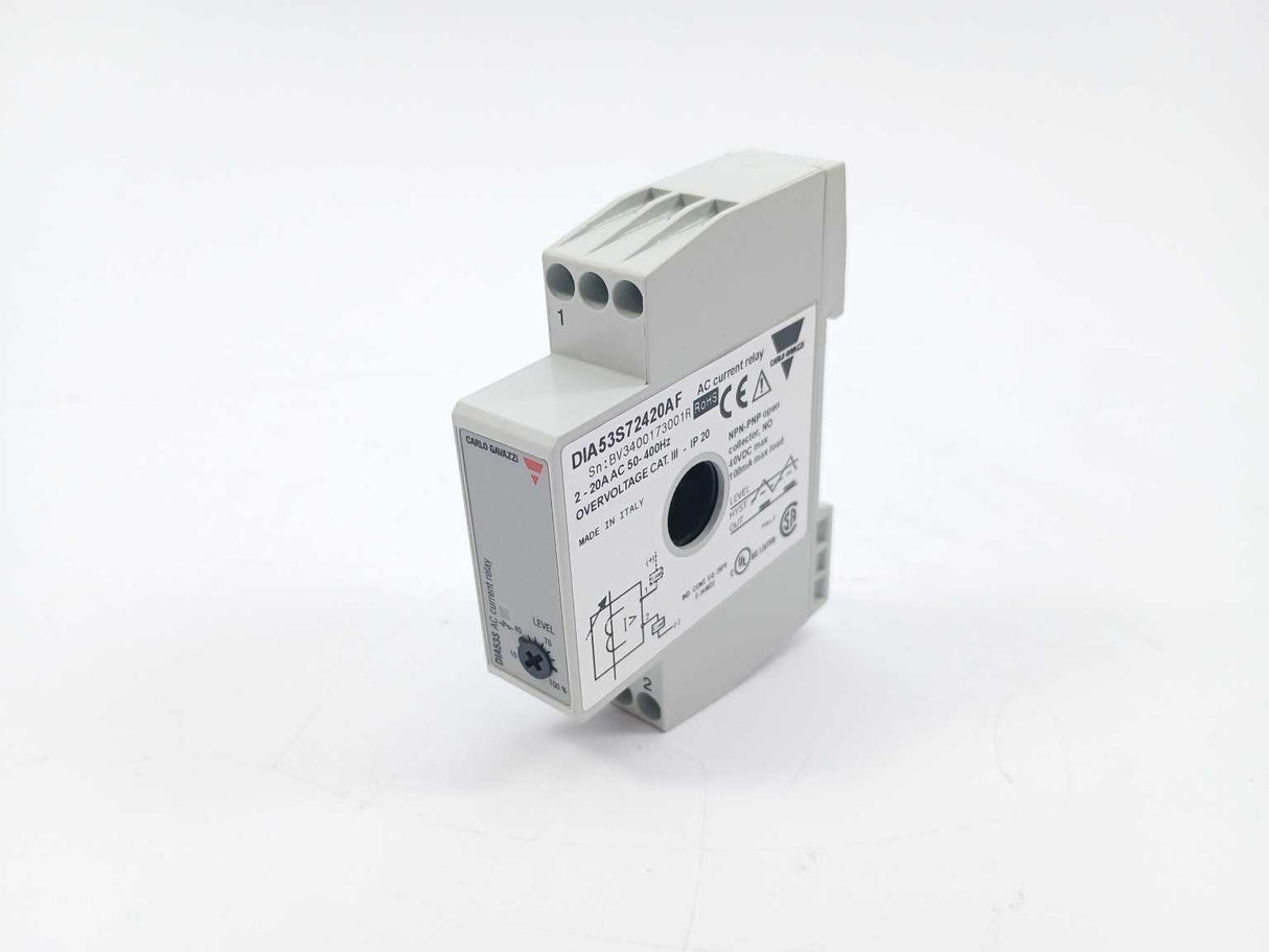 Carlo Gavazzi DIA53S72420AF AC Current Relay