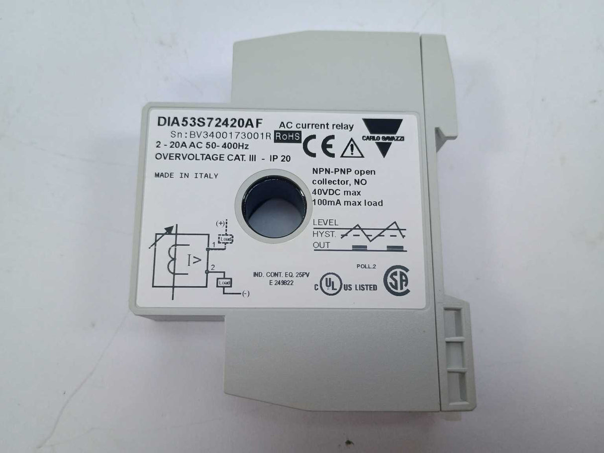 Carlo Gavazzi DIA53S72420AF AC Current Relay