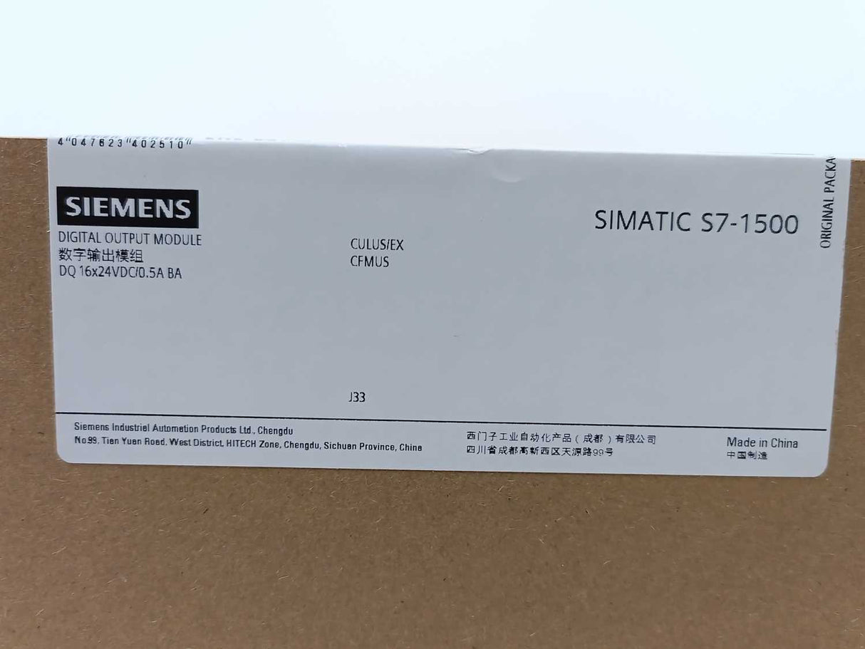 Siemens 6ES7522-1BH10-0AA0 SIMATIC S7-1500 Digital Output Module