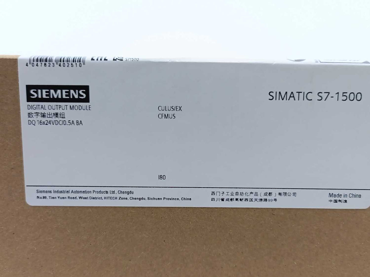 Siemens 6ES7522-1BH10-0AA0 SIMATIC S7-1500 Digital Output Module