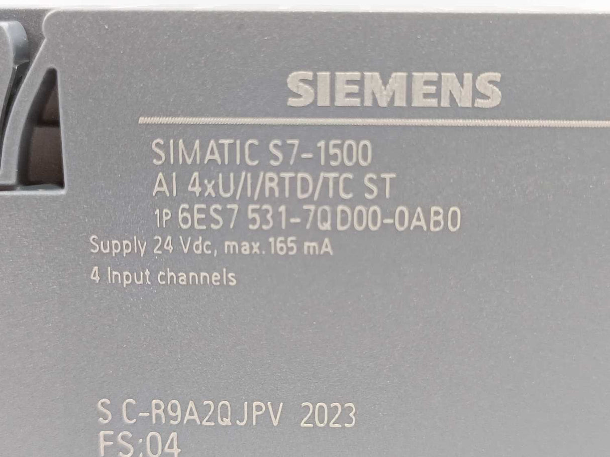 Siemens 6ES7531-7QD00-0AB0 SIMATIC S7-1500 Analog Input Module