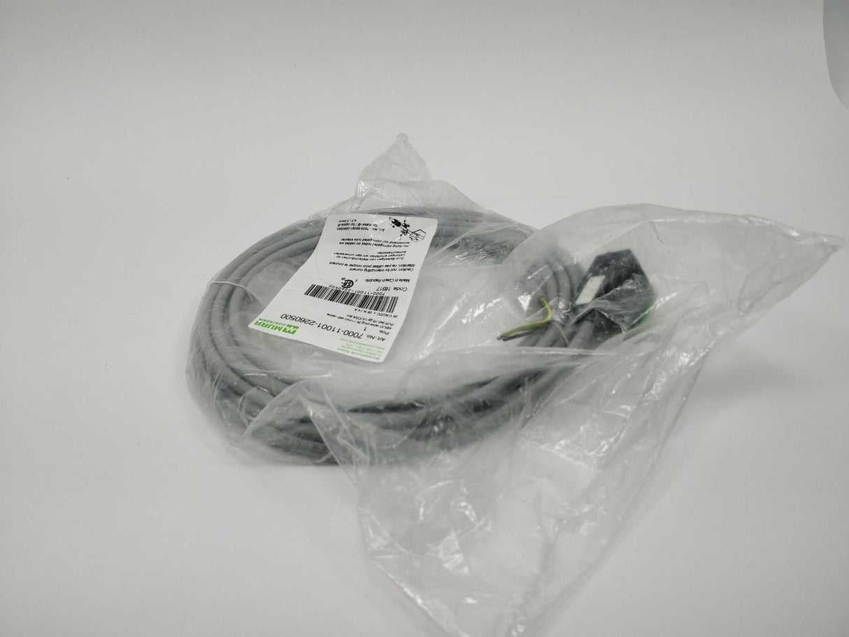 MURR Elektronik 7000-11001-2260500 MSUD valve plug BI-11mm with cable, 5m.