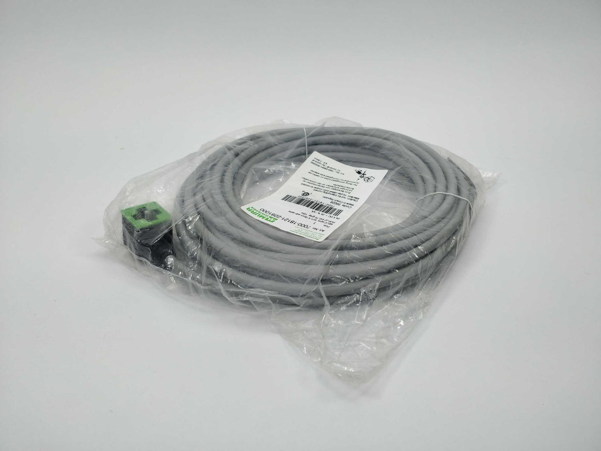 MURR Elektronik 7000-18121-2281000 MSUD valve plug A-18mm with cable, 10 m.