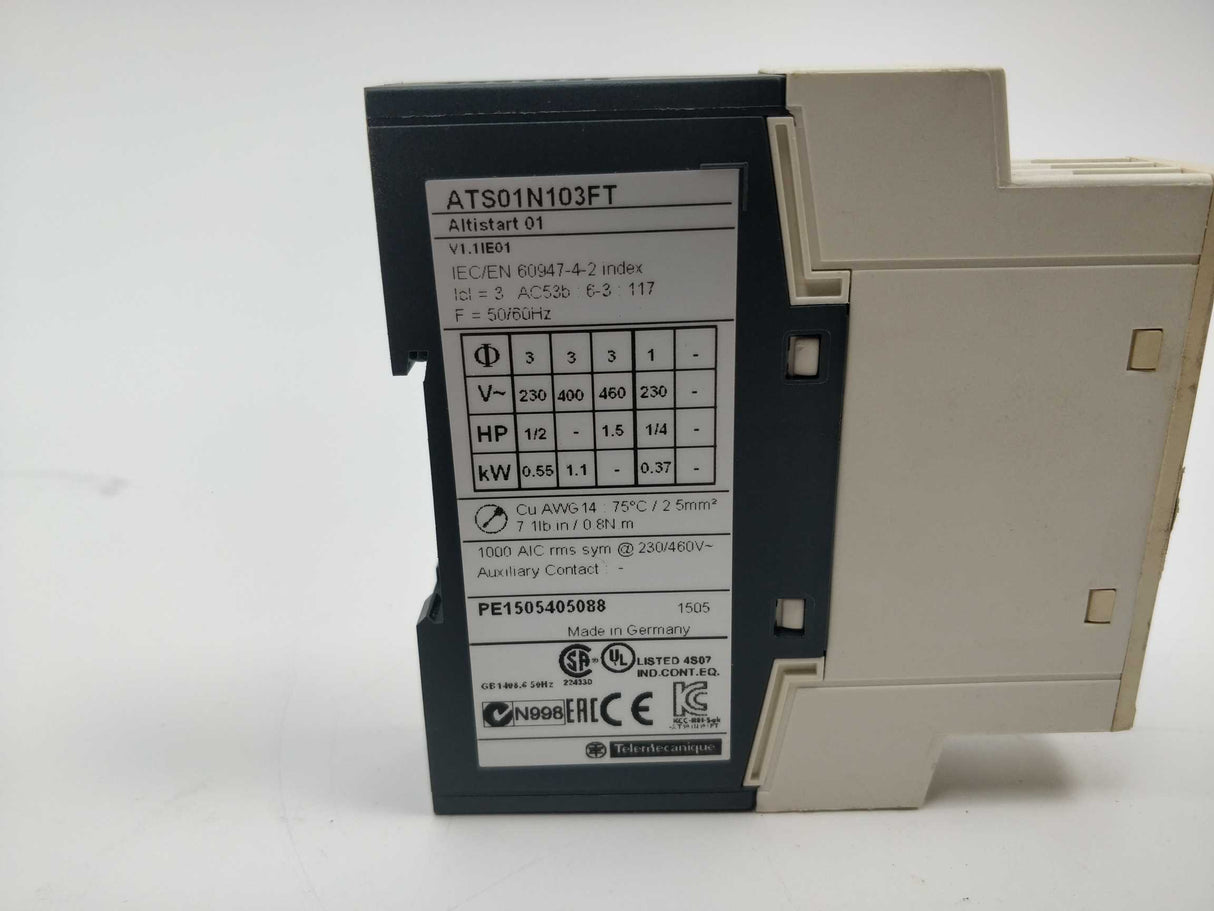 Schneider Electric ATS01N103FT Altistart01 Soft Starter for Asynchronous Motor