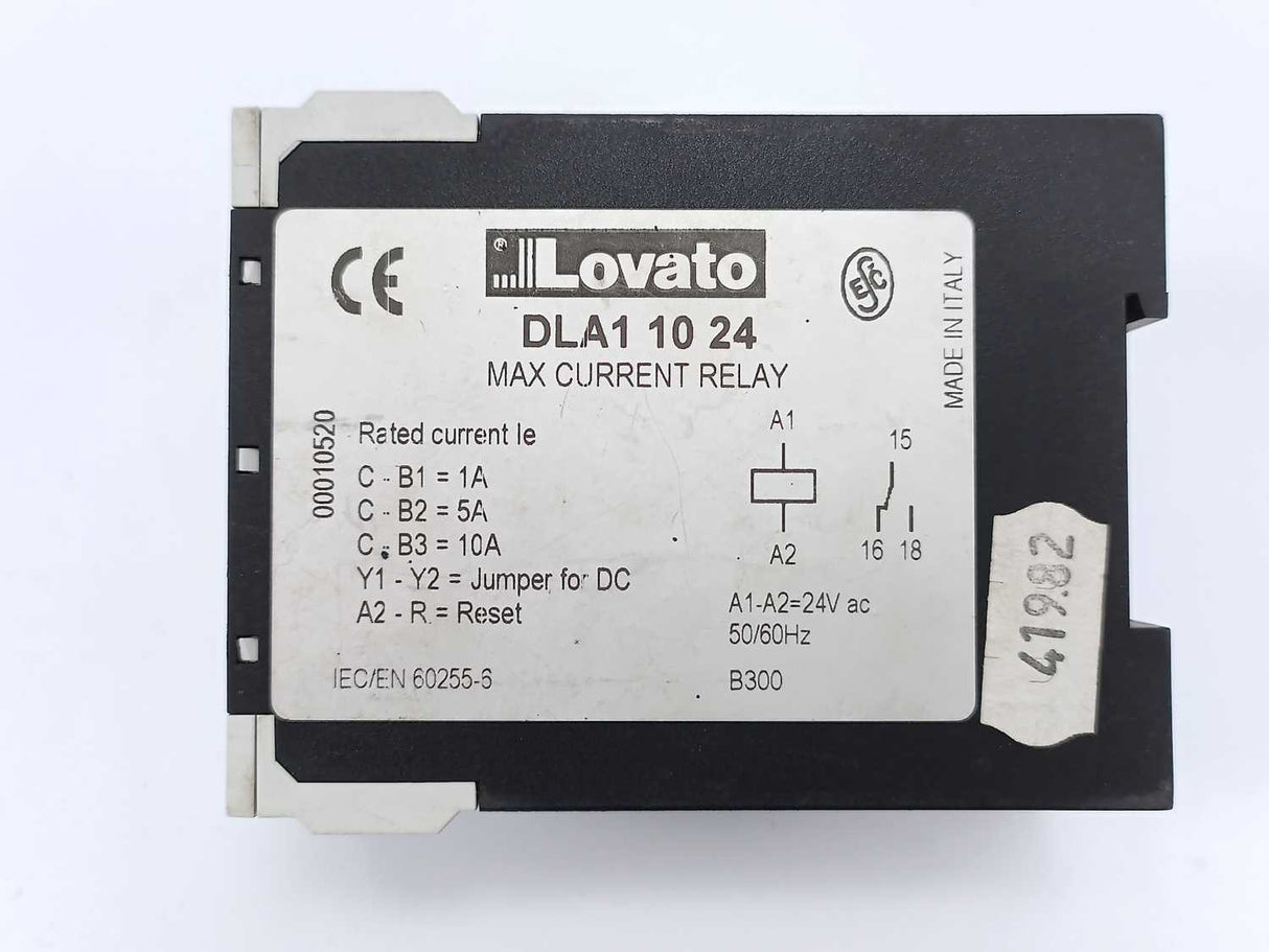 Lovato DLA11024 Max Current Relay