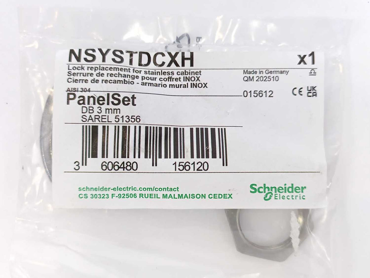 Schneider Electric NSYSTDCXH Lock Replacement for Stainless Cabinet