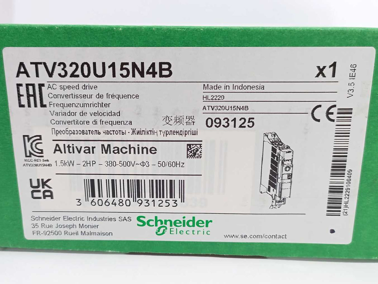 Schneider Electric ATV320U15N4B Variable Speed Drive