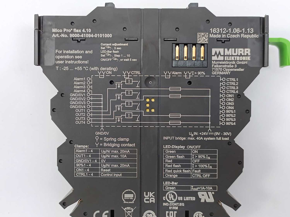 MURR Elektronik 9000-41094-0101000 Mico Pro Electronic Circuit Protection