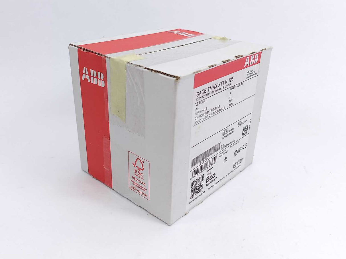 ABB 1SDA074661R1 XT1N 125 TMF 100-1000 4p F F UL/CSA