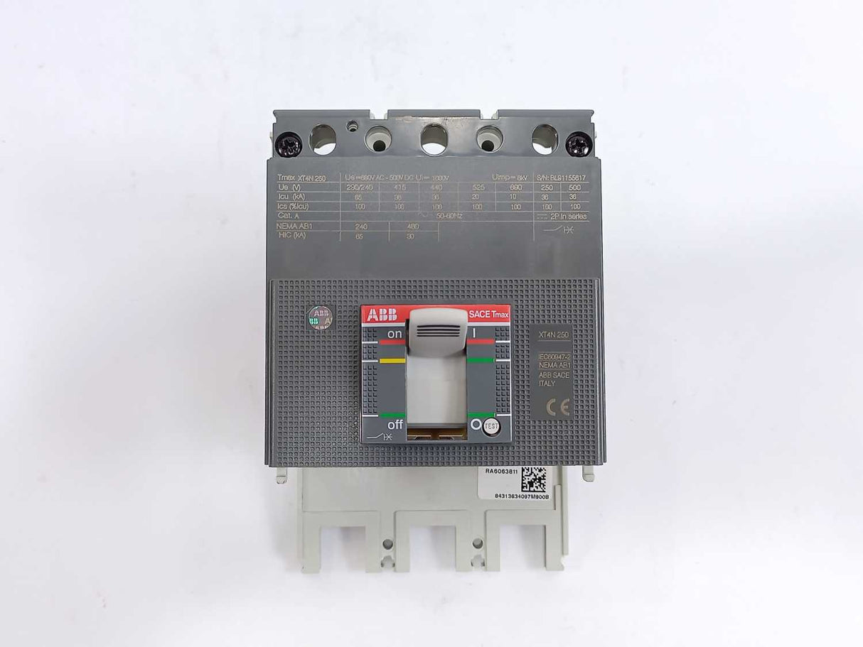 ABB 1SDA068173R1 TX4N 250 Power Circuit-Breaker Fixed 3+Pole Terminals