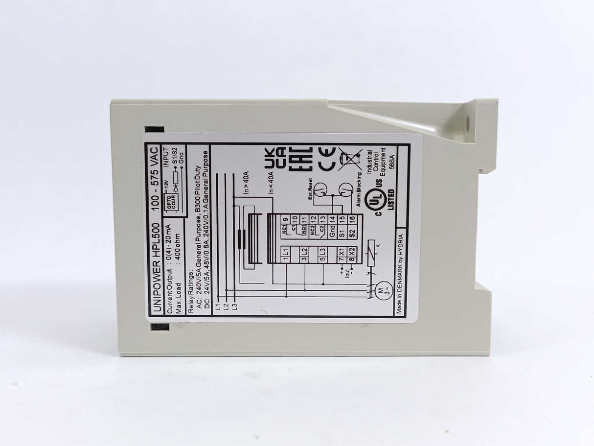 Hydria UNIPOWER HPL500 Load Monitor, Digital, HPL Series