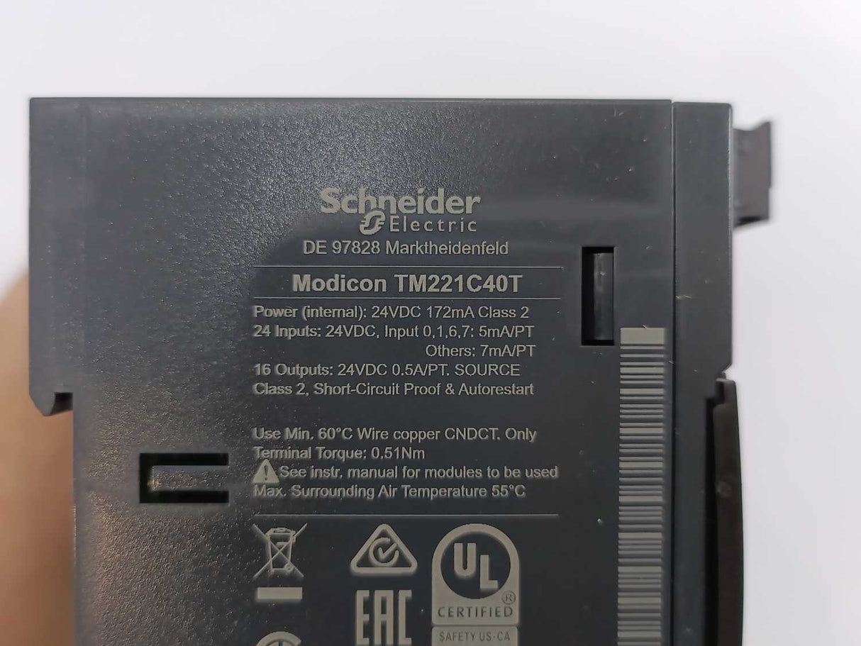 Schneider Electric TM221C40T Modicon M221 Logic Controller M221-40IO