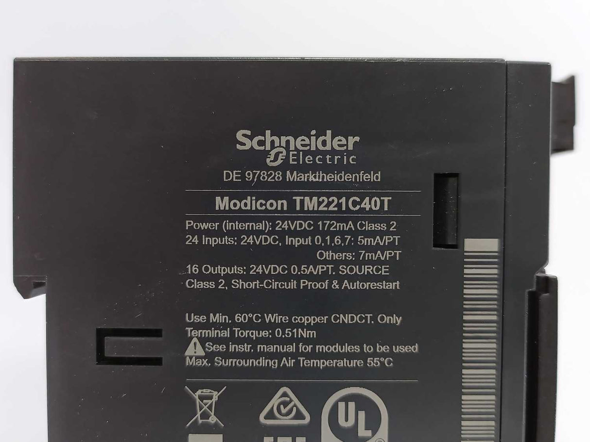 Schneider Electric TM221C40T Modicon M221 Logic Controller M221-40IO