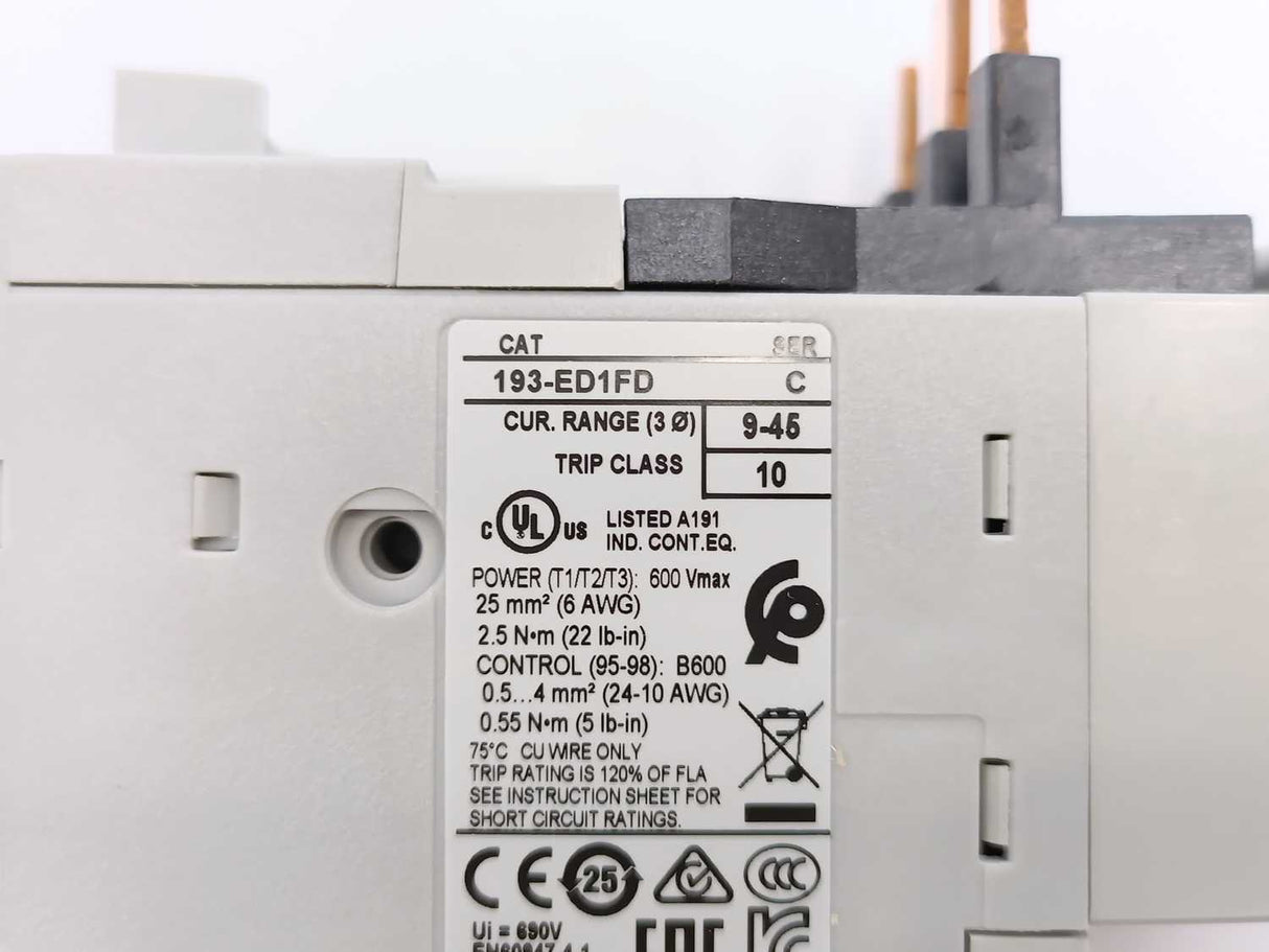 AB 193-ED1FD Ser. C Overloaad Relay