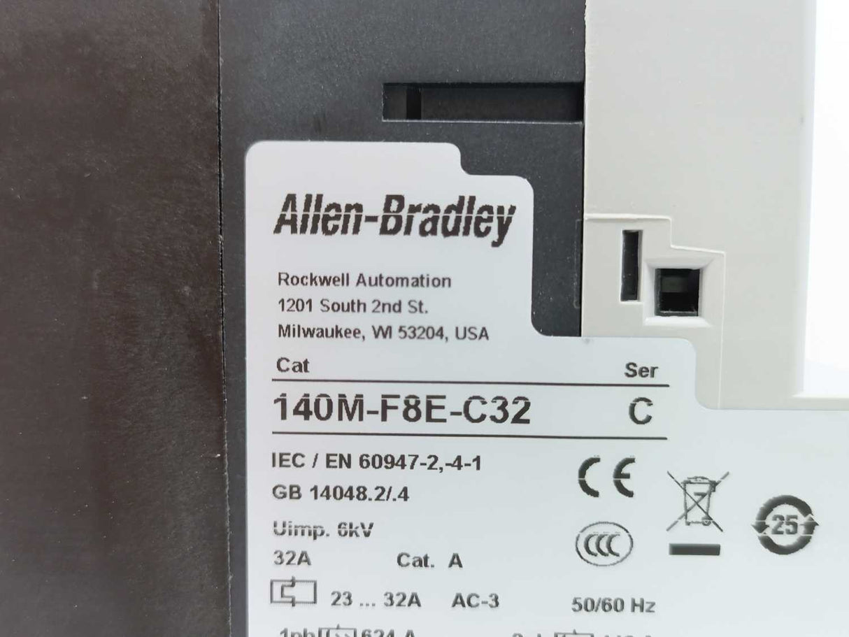 AB 140M-F8E-C32 Ser. C Motor Protector/Circuit Breaker