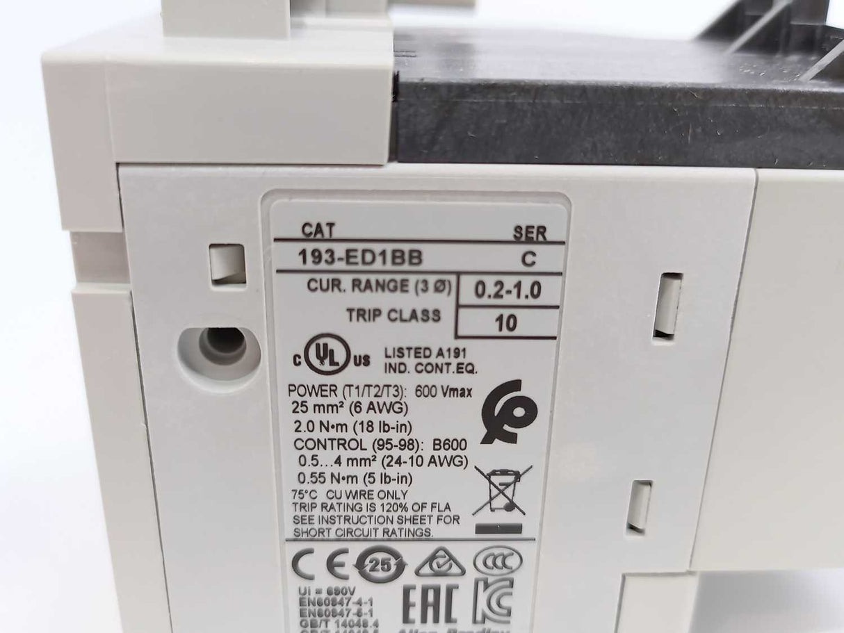 AB 193-ED1BB Ser. C Overload Relay