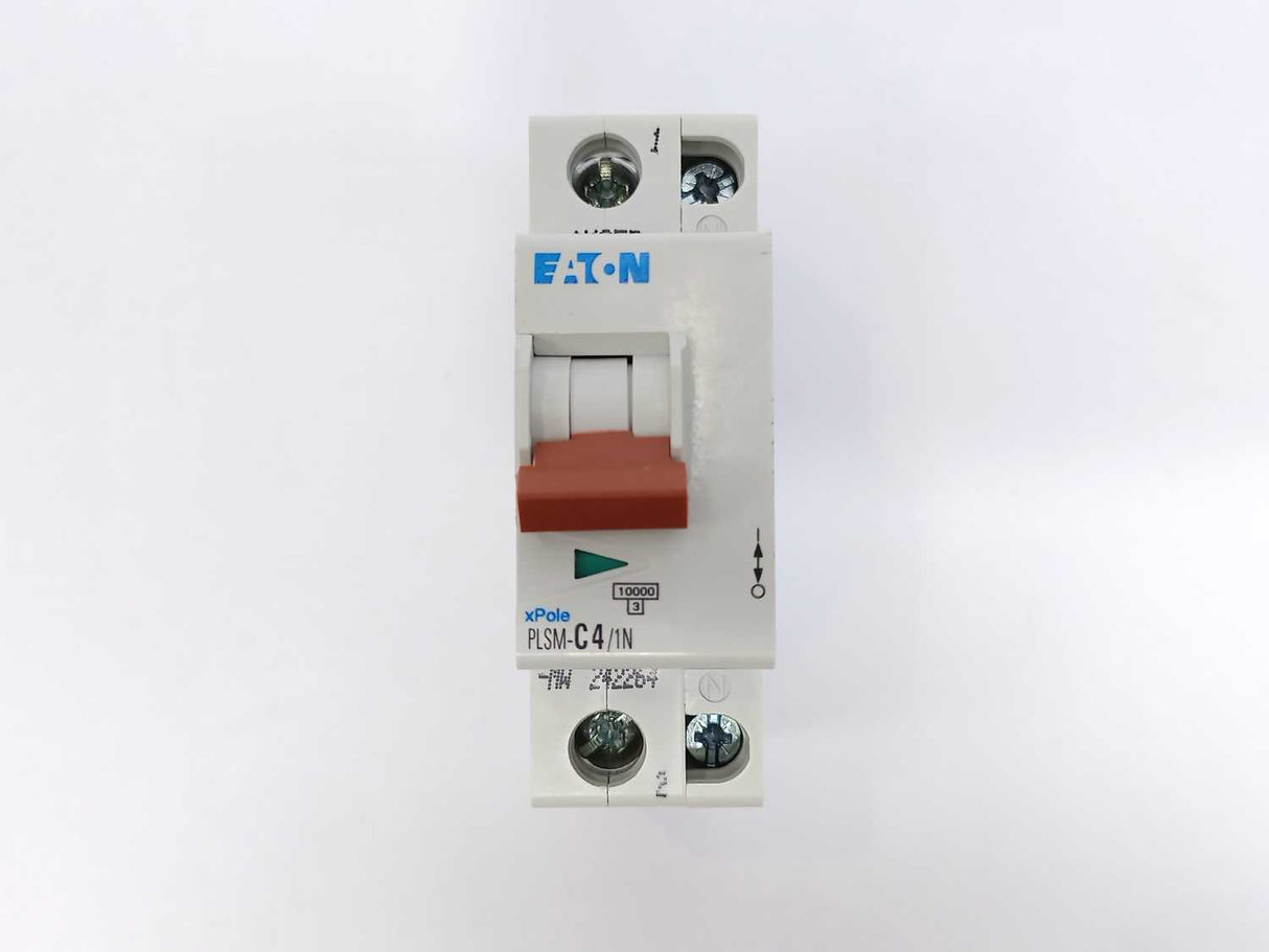 Eaton 242264 PLSM-C4/1N-MW Miniature Circuit Breaker Batch 8pcs.