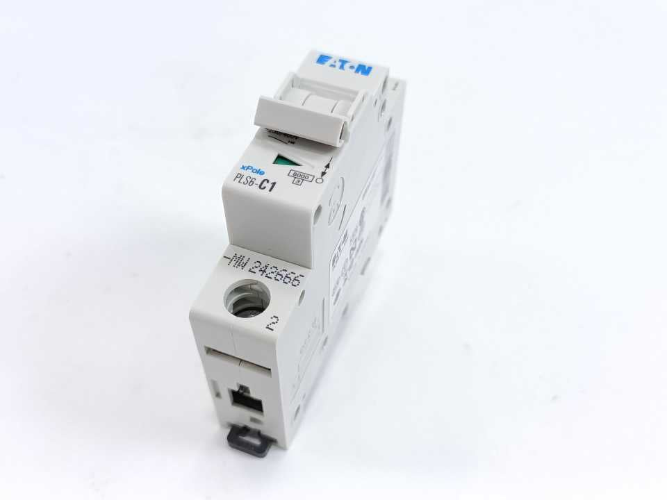 Eaton PLS6-C1 xPole Miniature Circuit Breaker PLS6-C1 1-Pole Batch 12 Pcs.
